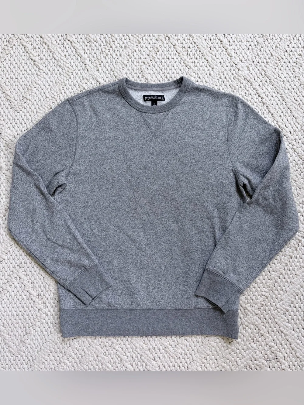 J. Crew Men’s Heather Gray Crewneck Sweatshirt Size MEDIUM EUC